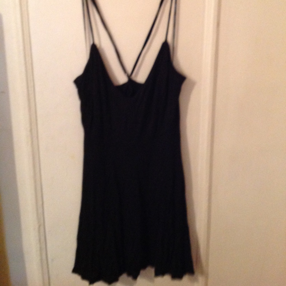 Forever 21 flowy black dress